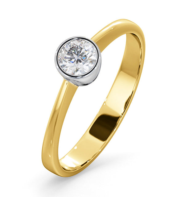 Diamond Engagement Ring - Emily Round 0.25CT G/VS - 18K Gold